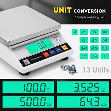 CGOLDENWALL High Precision Scale 10kg 0.1g Digital Accurate Electronic Balance Lab Scale Laboratory ...