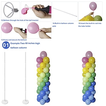 Balloon Column Stand Kit for Parties and Events