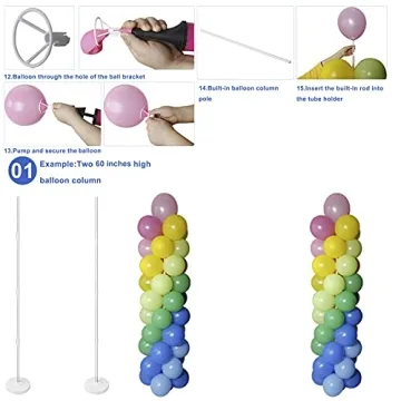 Balloon Column Stand Kit for Parties and Events