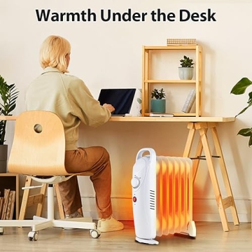 LifePlus Portable Oil Filled Heater Quiet Energy Saving Space Heater