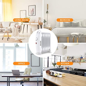 LifePlus Portable Oil Filled Heater Quiet Energy Saving Space Heater
