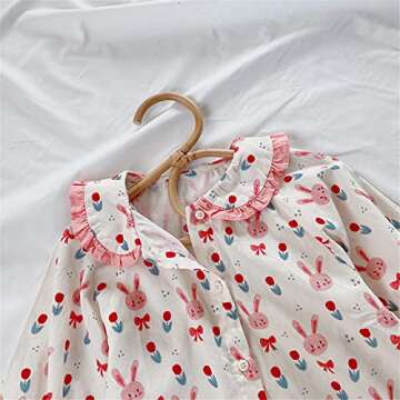 Mud Kingdom Toddler Girls Bunny Shirt for Easter Fun