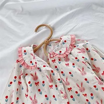 Mud Kingdom Toddler Girls Bunny Shirt for Easter Fun