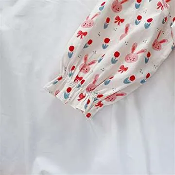 Mud Kingdom Toddler Girls Bunny Shirt for Easter Fun