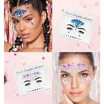 iMethod Face Jewels - Easy to Apply Festival Face Gems