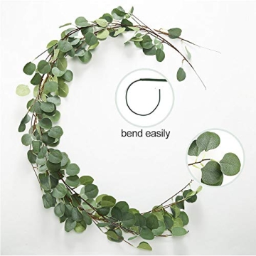 Elegant Faux Eucalyptus Garland 2 Pack for Any Decor