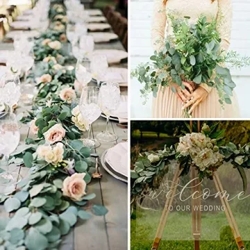 Elegant Faux Eucalyptus Garland 2 Pack for Any Decor