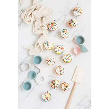 Silicone Kitchen Reusable Baking Cups - 24 Pack in Mini Size