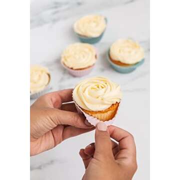 Silicone Kitchen Reusable Baking Cups - 24 Pack in Mini Size