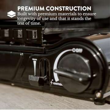 GasOne 15,000 BTU Dual Fuel Camping Stove Portable