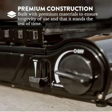 GasOne 15,000 BTU Dual Fuel Camping Stove Portable