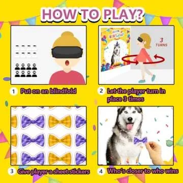 Pin The Tail on The Puppy Dog Party Game for Kids