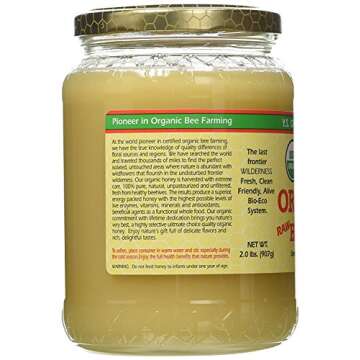 YS Organic Bee Farms CERTIFIED ORGANIC RAW HONEY 100% CERTIFIED ORGANIC HONEY Raw, Unprocessed, Unpa...