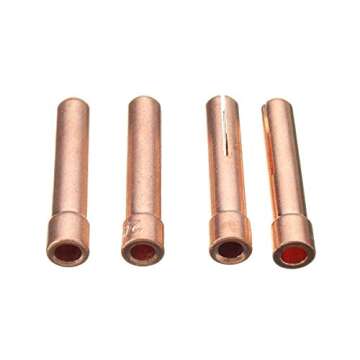 RX WELD 25PCS TIG Stubby Gas Lens 17GL332 3/32" & #12 Pyrex Cup & TIG Gas Lens Alumina Nozzle Kit Fit DB SR WP 17 18 26 TIG Welding Torch