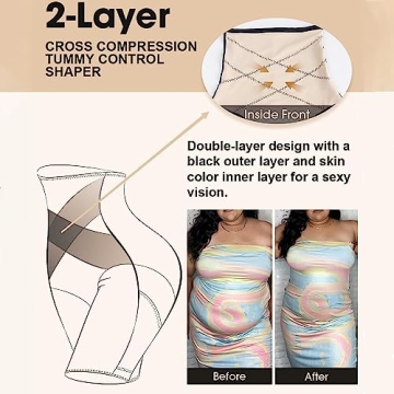 MOVWIN High Waist Tummy Control Body Shaper Shorts