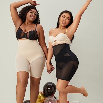 MOVWIN High Waist Tummy Control Body Shaper Shorts