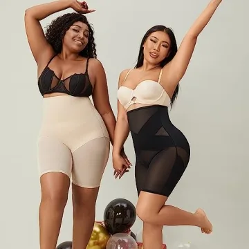 MOVWIN High Waist Tummy Control Body Shaper Shorts