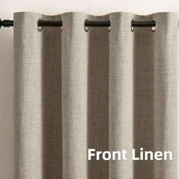 CUCRAF 100% Blackout Window Curtains for Bedroom Noise Reducing,Thermal Insulated Room Darkening Grommet Drapes for Living Room,2 Panels Sets(52 x 96 inches, Light Khaki)