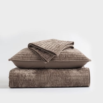 Luxurious EVERGRACE Velvet Quilt Set for All Seasons