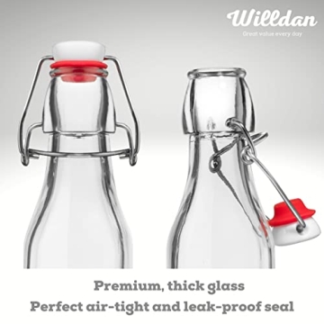 WILLDAN 8.5oz Swing Top Bottles for Homemade Extracts