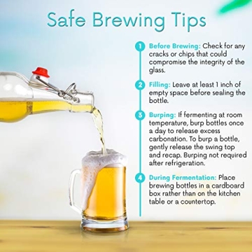 WILLDAN 8.5oz Swing Top Bottles for Homemade Extracts