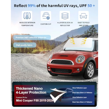 Sun Shade for Mini Cooper – Custom Fit for 2015-2025 Models