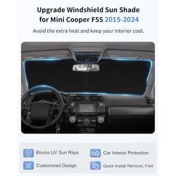 Sun Shade for Mini Cooper – Custom Fit for 2015-2025 Models