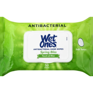 Wet Ones Antibacterial Hand Wipes 50ct Spring Bliss