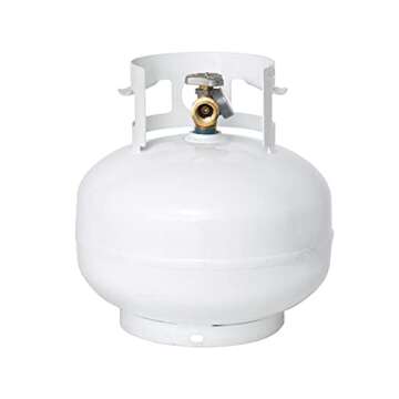 Flame King 11 Pound Propane Tank with OPD Valve - White