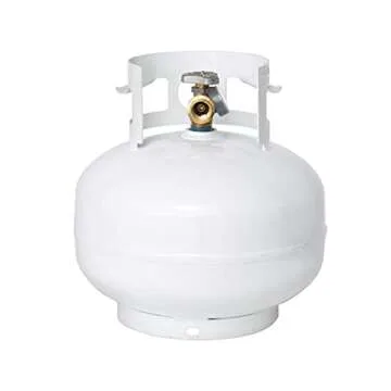 Flame King 11 Pound Propane Tank with OPD Valve - White