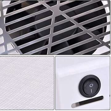 ELEVEN EVER Powerful Nail Dust Collector Nail New Upgraded Salon Expert nail Machine Vacuum Cleaner -Nail Dust Collector Nail Filter Nail Art Suction