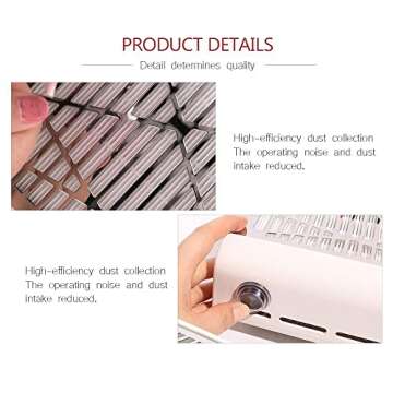 ELEVEN EVER Powerful Nail Dust Collector Nail New Upgraded Salon Expert nail Machine Vacuum Cleaner -Nail Dust Collector Nail Filter Nail Art Suction