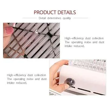 ELEVEN EVER Powerful Nail Dust Collector Nail New Upgraded Salon Expert nail Machine Vacuum Cleaner -Nail Dust Collector Nail Filter Nail Art Suction