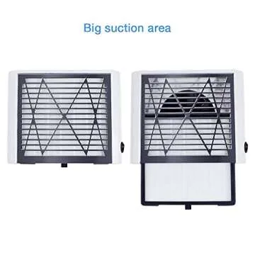 ELEVEN EVER Powerful Nail Dust Collector Nail New Upgraded Salon Expert nail Machine Vacuum Cleaner -Nail Dust Collector Nail Filter Nail Art Suction