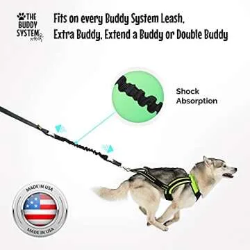 The Buddy System Dog Leash Shock Absorber for Comfort