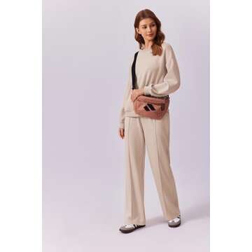 PINSPARK Track Suits For Women Set Fall Long Sleeve Sweatshirt Straight Leg With Pockets Loungewear ...