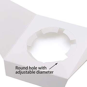 EUSOAR Cupcake Boxes 50pcs Pink Carriers with Windows