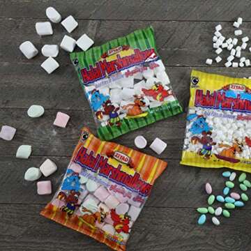 Ziyad Gourmet Halal MINI Marshmallows, Pork-Free, Egg-Free, Dairy-Free, Gluten-Free, Perfect for Holidays and S’mores! 8.80oz