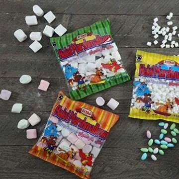 Ziyad Gourmet Halal MINI Marshmallows, Pork-Free, Egg-Free, Dairy-Free, Gluten-Free, Perfect for Holidays and S’mores! 8.80oz