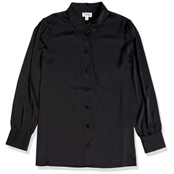 Elegant Stretch Satin Shirt by The Drop Women's Lucyswhims