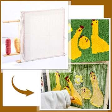 Versatile Tufting Frame for DIY and Tapestry Projects