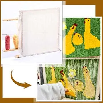 Versatile Tufting Frame for DIY and Tapestry Projects