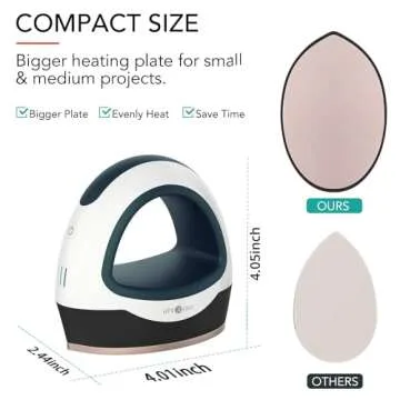 HTVRONT Mini Heat Press for Easy Crafting Projects
