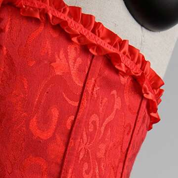 Zhitunemi Red Corset Top for Women Plus Size