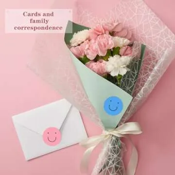 1500 Smile Face Stickers for Students & Crafts