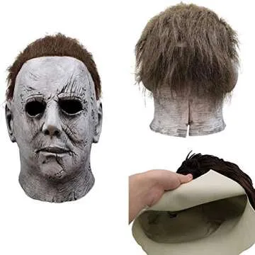 TCCMEIR Michael Myers Scary Latex Mask for Halloween