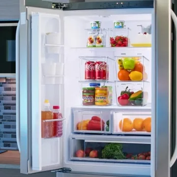 Sorbus Clear Medium Plastic Storage Bins with Lids