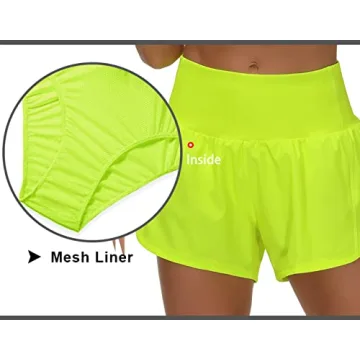 High Waisted Running Shorts for Women - Quick Dry & Functional