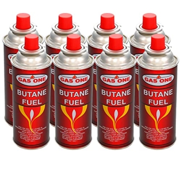 GasOne Butane Fuel Canister (12 Pack) - UL Listed, Safe & Efficient
