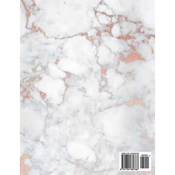 You Got This: Inspirational Quote Notebook - White Marble with Pink and Rose Gold Inlay | Cute gift for Women and Girls | 8.5 x 11 - 150 College-ruled ... - Journal, Notebook, Diary, Composition Book)